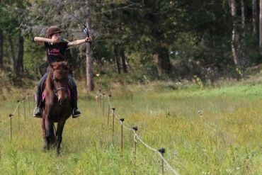 Bons cadeaux Stages d'équitation: tir à l'arc à cheval